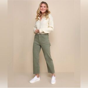 Olive Straight Leg Women's Jeans